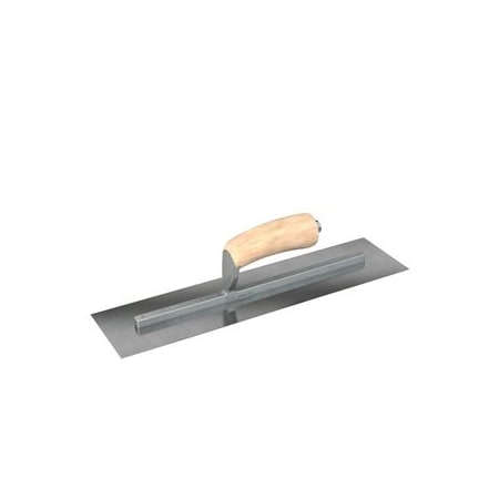 Steel City Trowels By Bon Bon 66-215 Finish Trowel, Square, Carbon Steel, 10 X 3, Wood 66-215